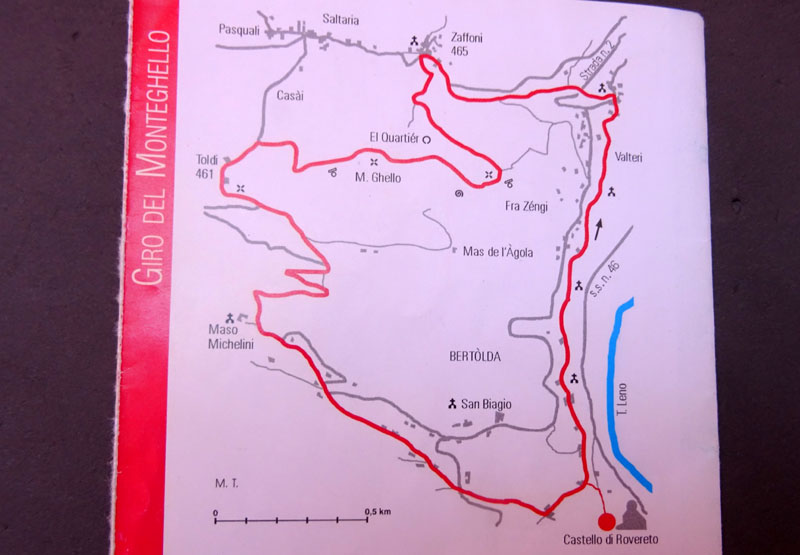 Giro del Monteghello -  sentiero F1 (Rovereto)